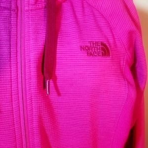 North Face hot pink jacket size L.